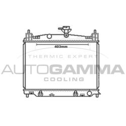 Chladič motora AUTOGAMMA 105606