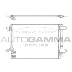 Kondenzátor klimatizácie AUTOGAMMA 107168