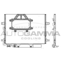 Kondenzátor klimatizácie AUTOGAMMA 107356