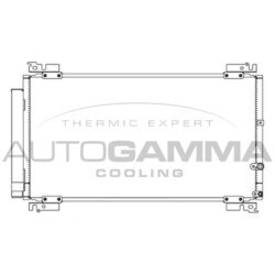 Kondenzátor klimatizácie AUTOGAMMA 107359