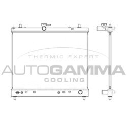 Chladič motora AUTOGAMMA 107373