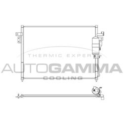 Kondenzátor klimatizácie AUTOGAMMA 107441