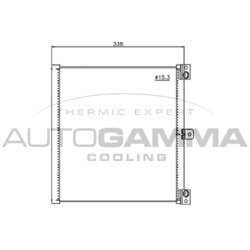 Kondenzátor klimatizácie AUTOGAMMA 107561