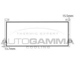 Kondenzátor klimatizácie AUTOGAMMA 107680