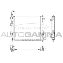 Chladič motora AUTOGAMMA 107835