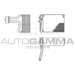 Výparník klimatizácie AUTOGAMMA 112167
