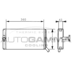 Výmenník tepla vnútorného kúrenia AUTOGAMMA 300979