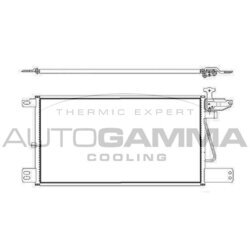 Kondenzátor klimatizácie AUTOGAMMA 304799