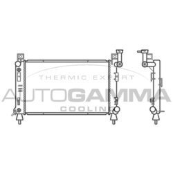 Chladič motora AUTOGAMMA 100141