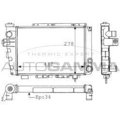 Chladič motora AUTOGAMMA 100822