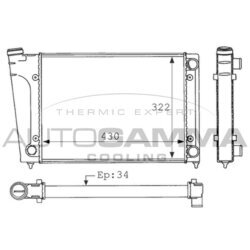 Chladič motora AUTOGAMMA 101046