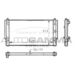 Chladič motora AUTOGAMMA 101083