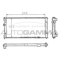 Chladič motora AUTOGAMMA 101262