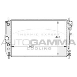 Chladič motora AUTOGAMMA 102131