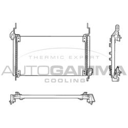 Kondenzátor klimatizácie AUTOGAMMA 102630
