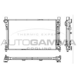 Chladič motora AUTOGAMMA 102918