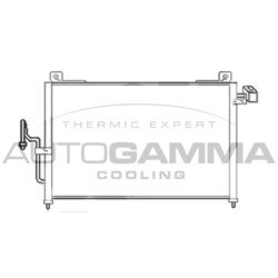 Kondenzátor klimatizácie AUTOGAMMA 103443