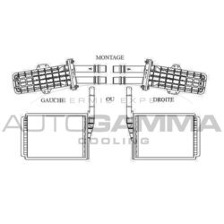 Výmenník tepla vnútorného kúrenia AUTOGAMMA 104214