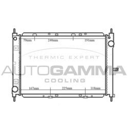 Chladič motora AUTOGAMMA 104551
