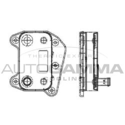 Chladič motorového oleja AUTOGAMMA 104789