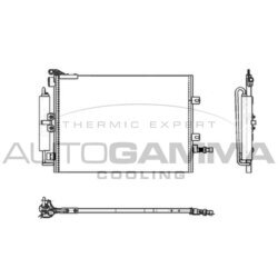 Kondenzátor klimatizácie AUTOGAMMA 104917
