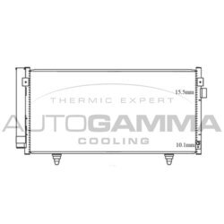 Kondenzátor klimatizácie AUTOGAMMA 105550