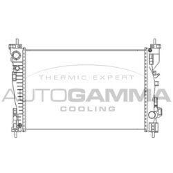 Chladič motora AUTOGAMMA 105626