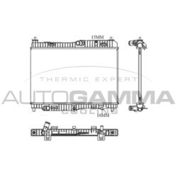 Chladič motora AUTOGAMMA 105685