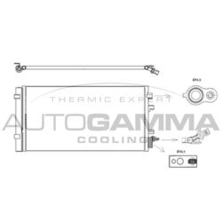 Kondenzátor klimatizácie AUTOGAMMA 105830