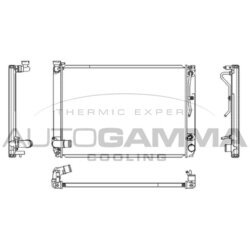 Chladič motora AUTOGAMMA 107362