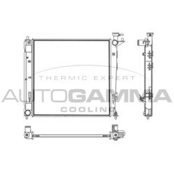 Chladič motora AUTOGAMMA 107832