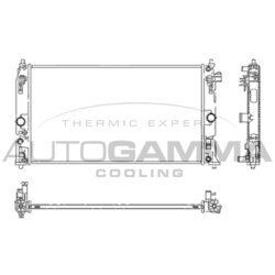Chladič motora AUTOGAMMA 107985