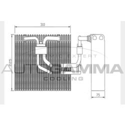 Výparník klimatizácie AUTOGAMMA 112002
