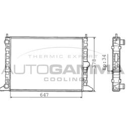 Chladič motora AUTOGAMMA 100358
