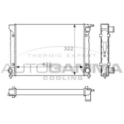 Chladič motora AUTOGAMMA 101051