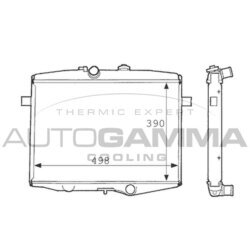 Chladič motora AUTOGAMMA 101089