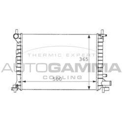 Chladič motora AUTOGAMMA 101197