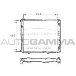 Chladič motora AUTOGAMMA 101334