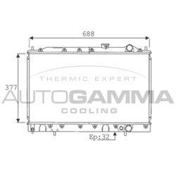 Chladič motora AUTOGAMMA 101433