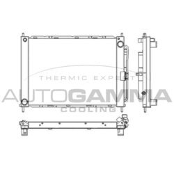 Chladič motora AUTOGAMMA 104017B