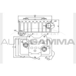 Chladič motorového oleja AUTOGAMMA 104331