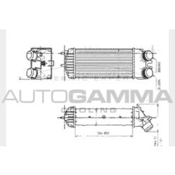 Chladič plniaceho vzduchu AUTOGAMMA 104585