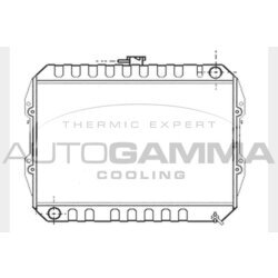 Chladič motora AUTOGAMMA 104610