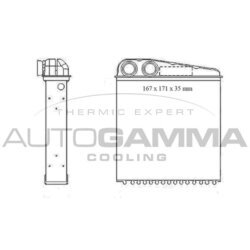 Výmenník tepla vnútorného kúrenia AUTOGAMMA 104820