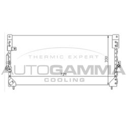 Kondenzátor klimatizácie AUTOGAMMA 105037