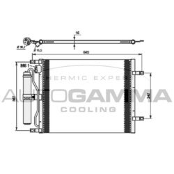 Kondenzátor klimatizácie AUTOGAMMA 105085