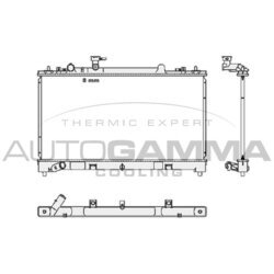 Chladič motora AUTOGAMMA 105385