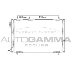 Kondenzátor klimatizácie AUTOGAMMA 105589