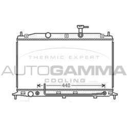 Chladič motora AUTOGAMMA 105919