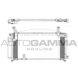 Kondenzátor klimatizácie AUTOGAMMA 105972